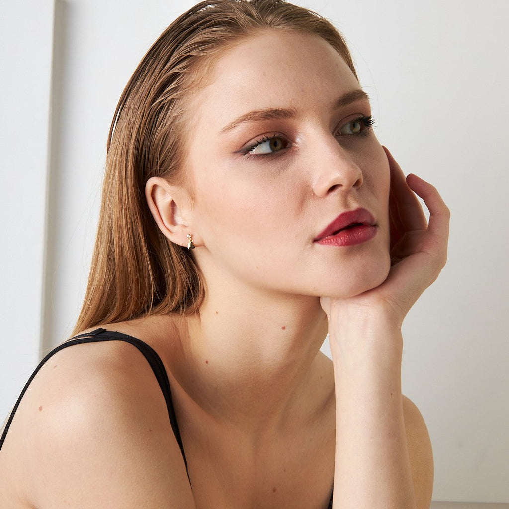 Yan Kalp Piercing - 925 GÜMÜŞ