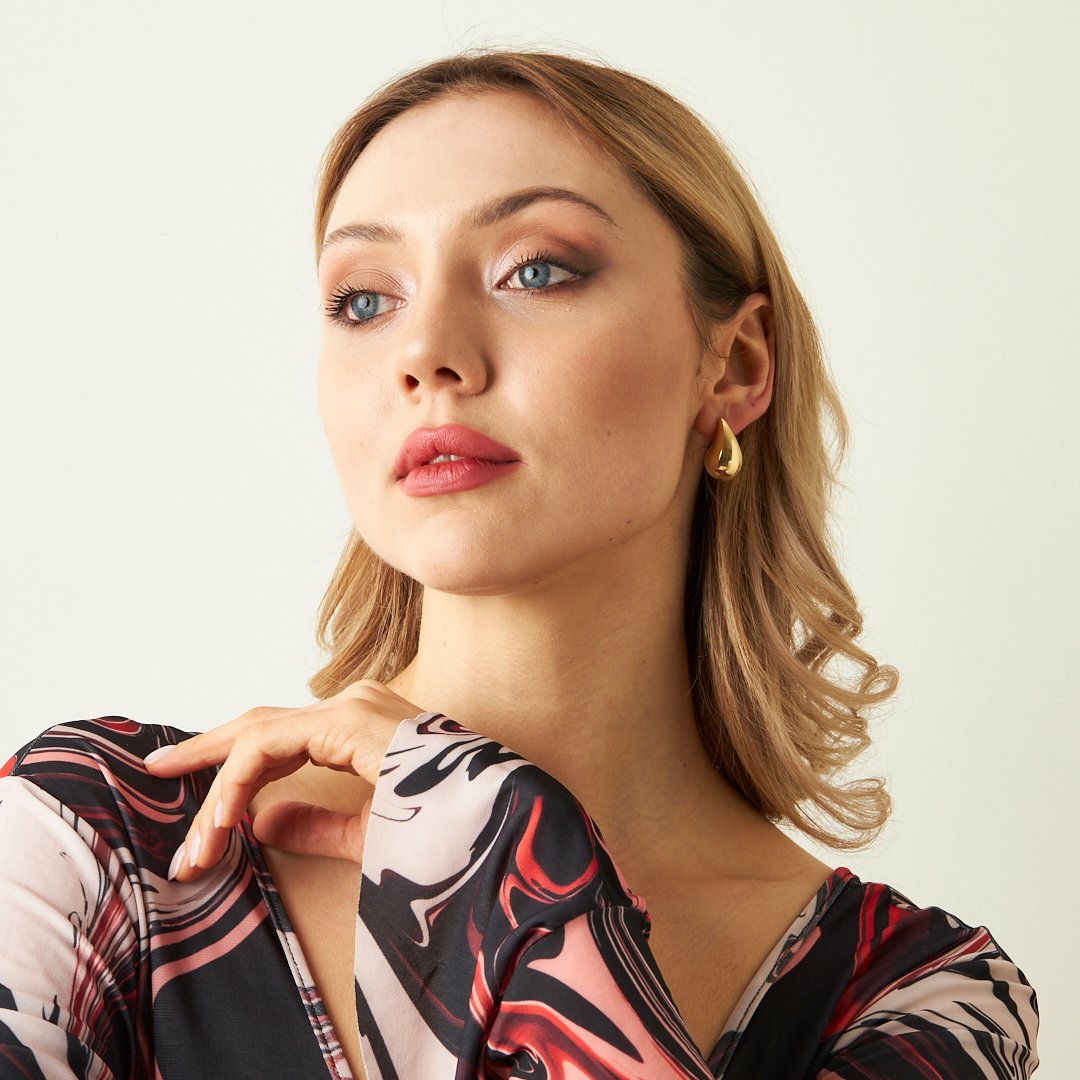 Büyük Gözyaşı Küpeleri - 925 GÜMÜŞ