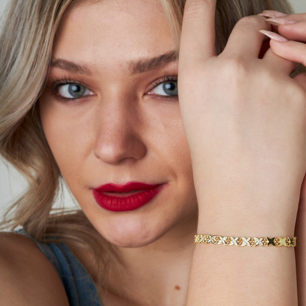 Kelebek Sıra Bilezik - 925 GÜMÜŞ