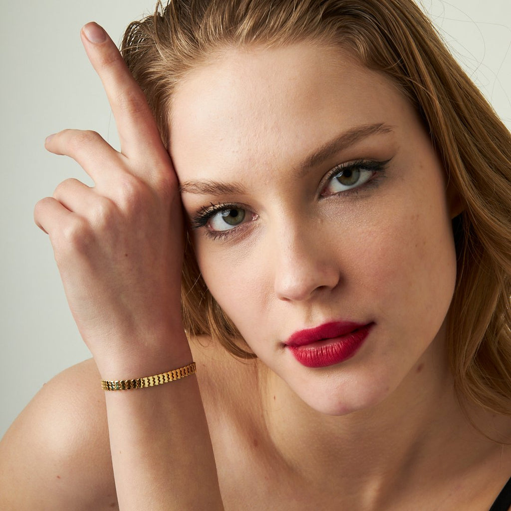 Balıksırtı bilezik - 925 GÜMÜŞ