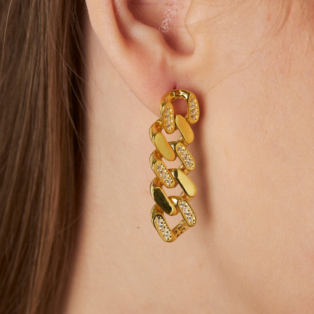 Zirkon Taşlı Gurme Küpe - 925 GÜMÜŞ