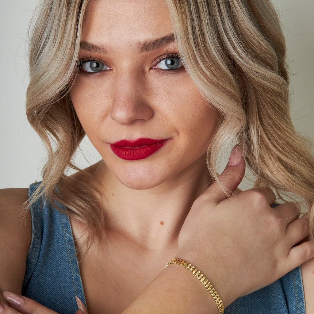 Su Damlası Zincir Bileklik - 925 GÜMÜŞ