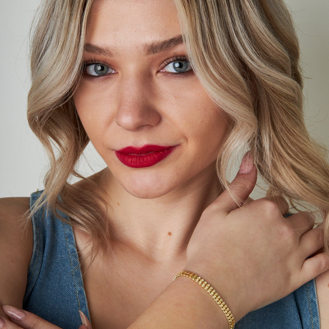 Su Damlası Zincir Bileklik - 925 GÜMÜŞ