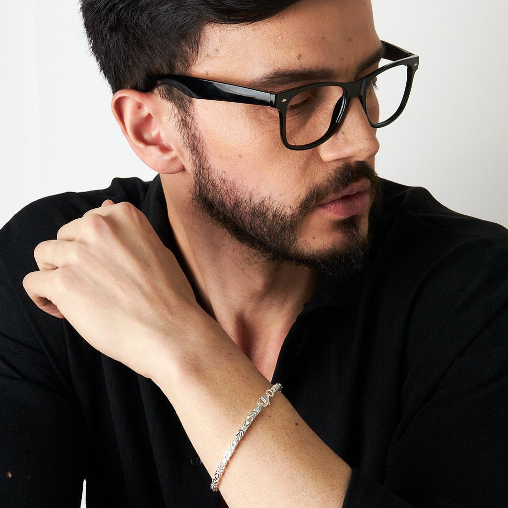 Spiral Model Zincir Bileklik - 925 GÜMÜŞ