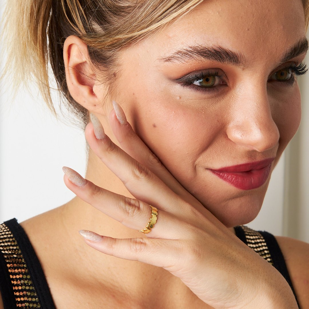 Taşsız Kalpli Yüzük - 925 GÜMÜŞ