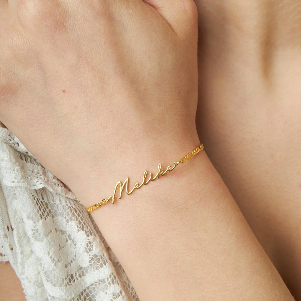 İsimli İmza Bileklik - 925 GÜMÜŞ