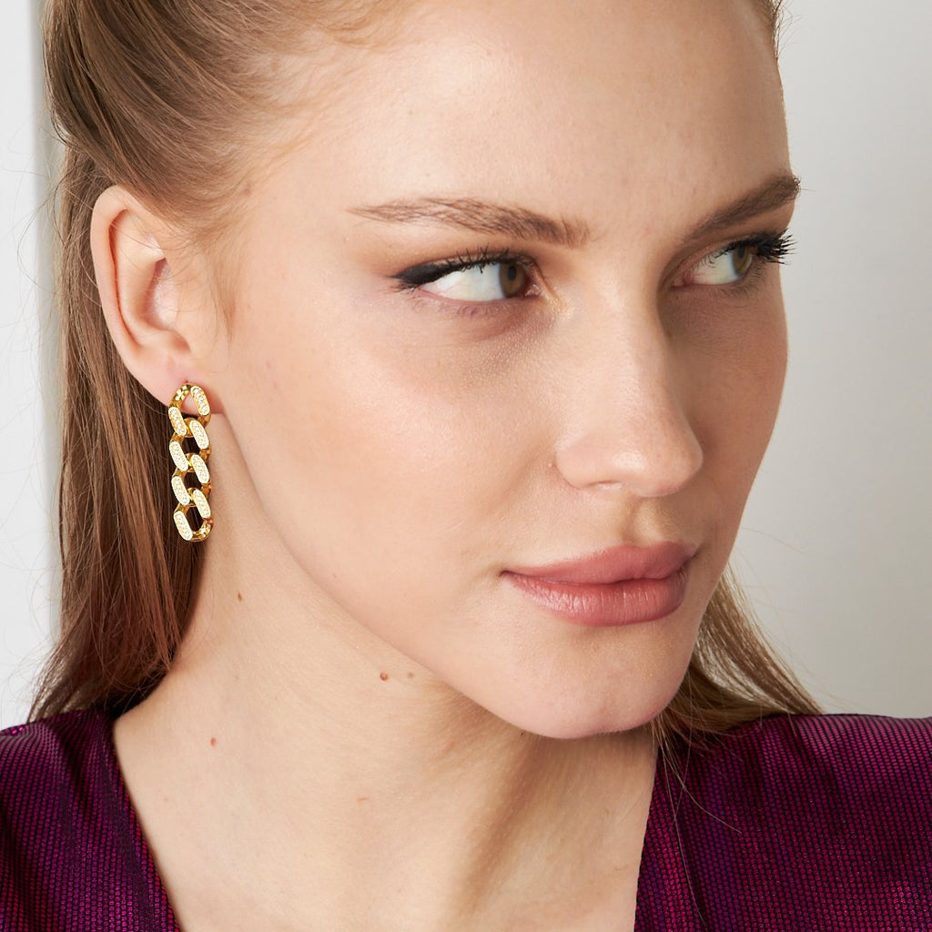 Gurme Zirkon Küpe - 925 GÜMÜŞ