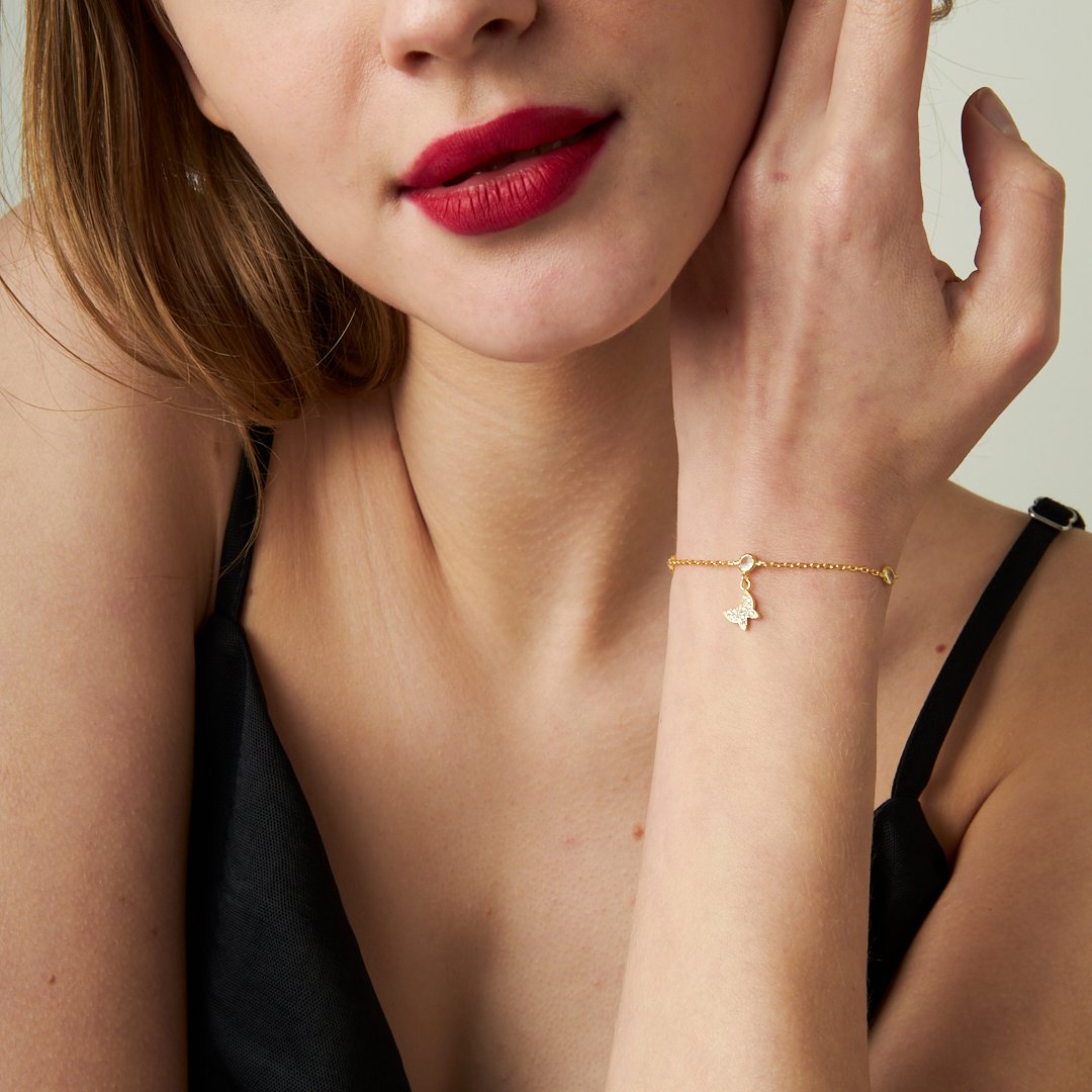 Narin Kelebek Bilezik - 925 GÜMÜŞ