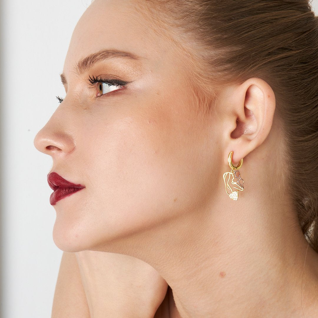 Anne Bebek Küpeleri - 925 GÜMÜŞ