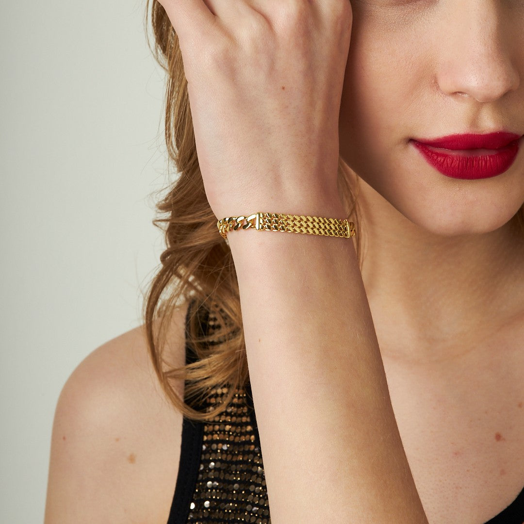 Gurme Balıksırtı Bileklik - 925 GÜMÜŞ