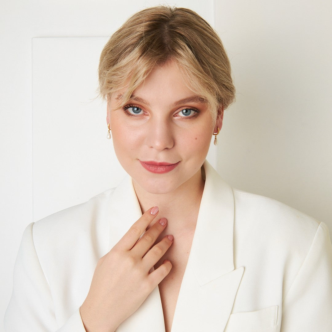 İncili Küpeler - 925 GÜMÜŞ