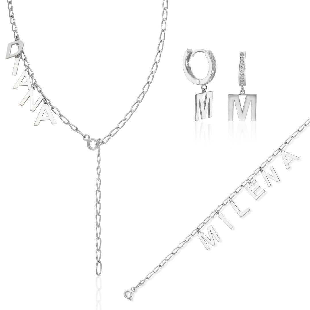 İsim Ve Harf Seti - 925 GÜMÜŞ