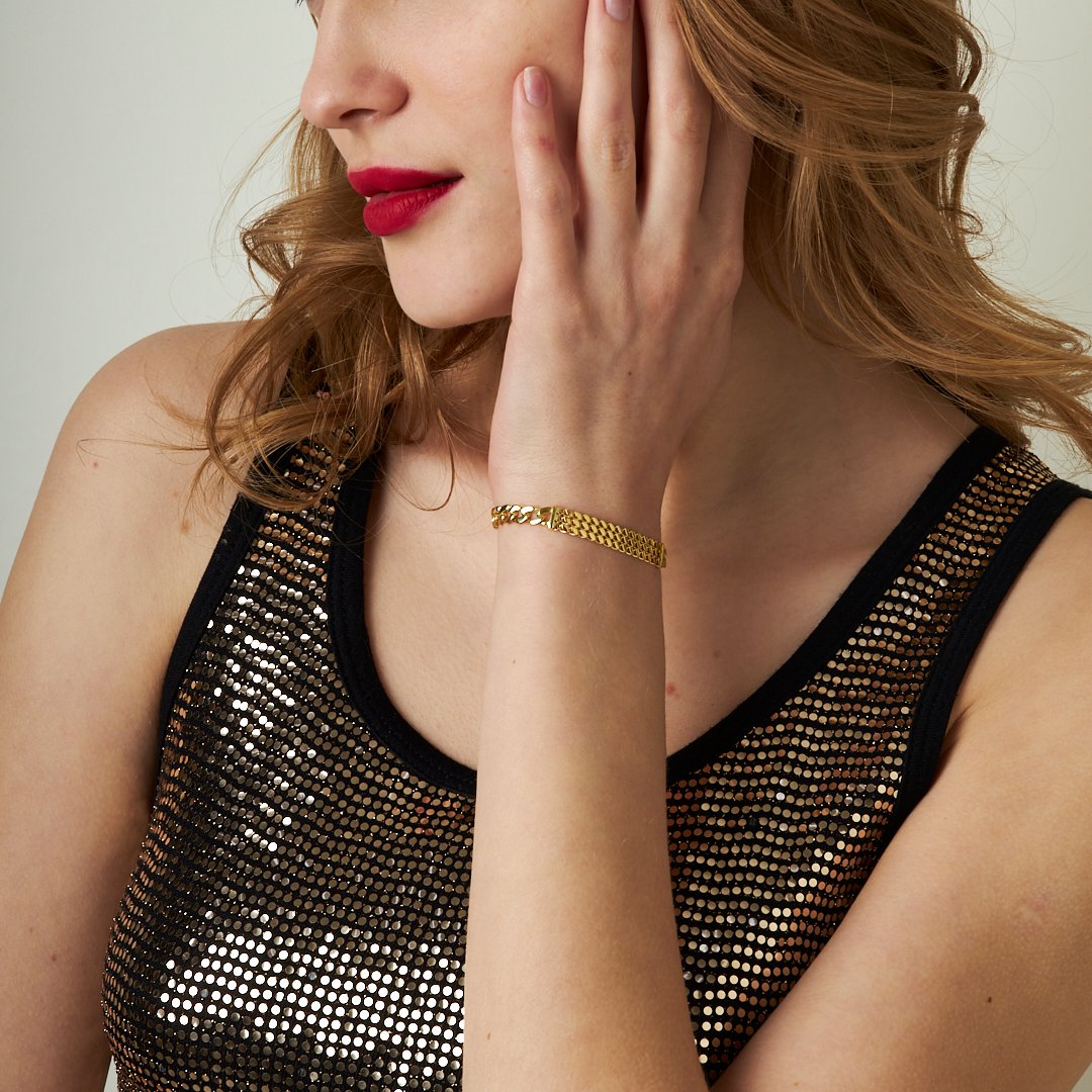 Gurme Balıksırtı Bileklik - 925 GÜMÜŞ