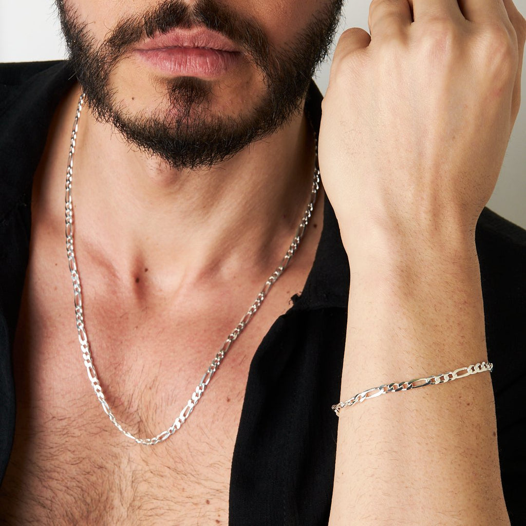 Figaro Model Zincir Set - 925 GÜMÜŞ