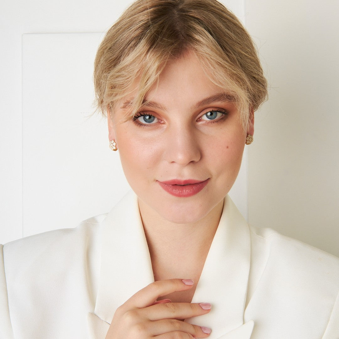 Kar Tanesi Küpeleri - 925 GÜMÜŞ