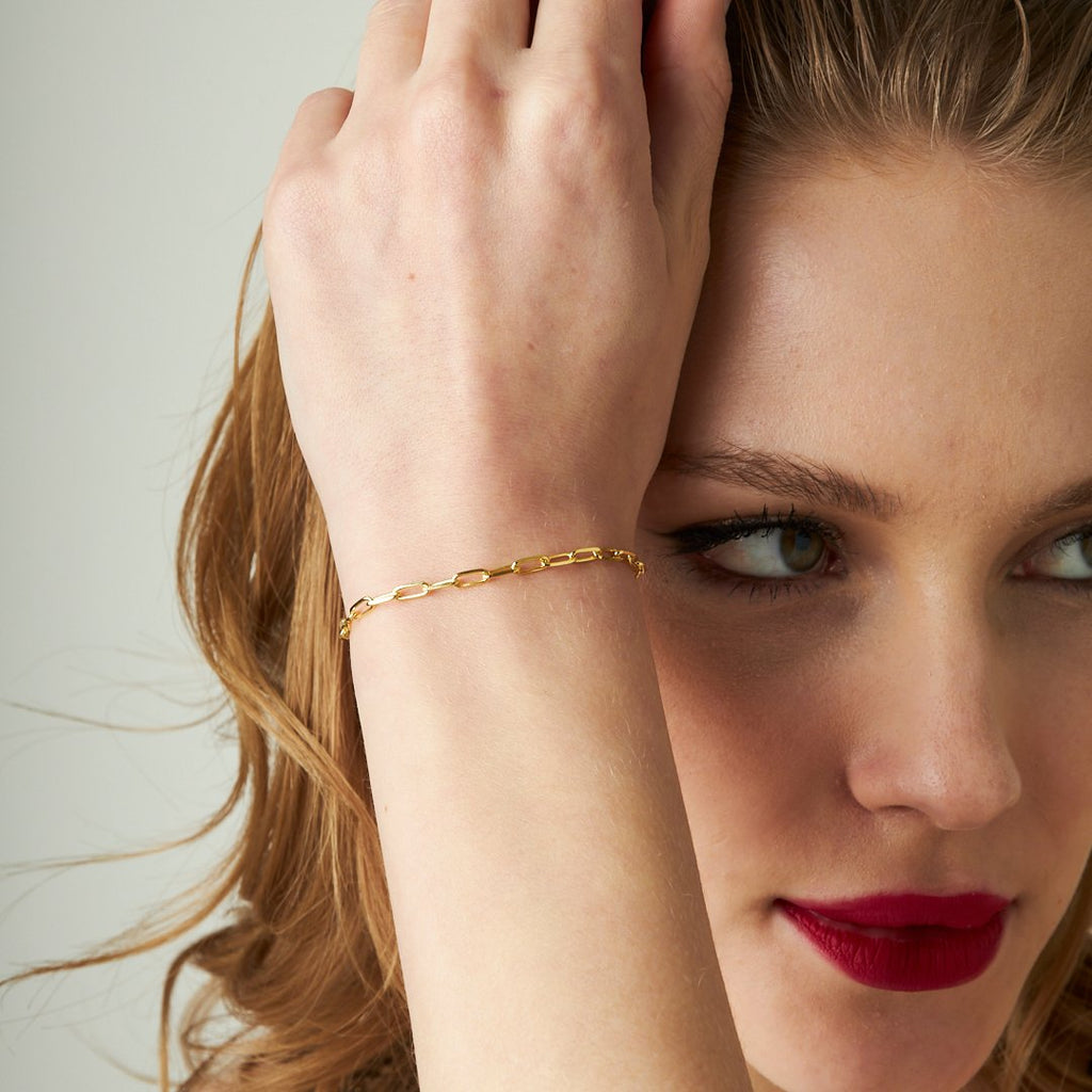 Spor Zincir Bileklik - 925 GÜMÜŞ