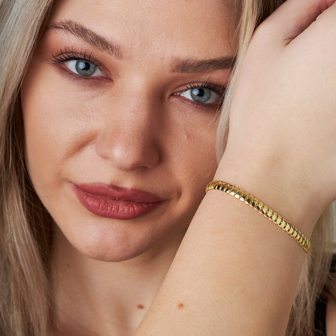 Balıksırtı Bilezik - 925 GÜMÜŞ