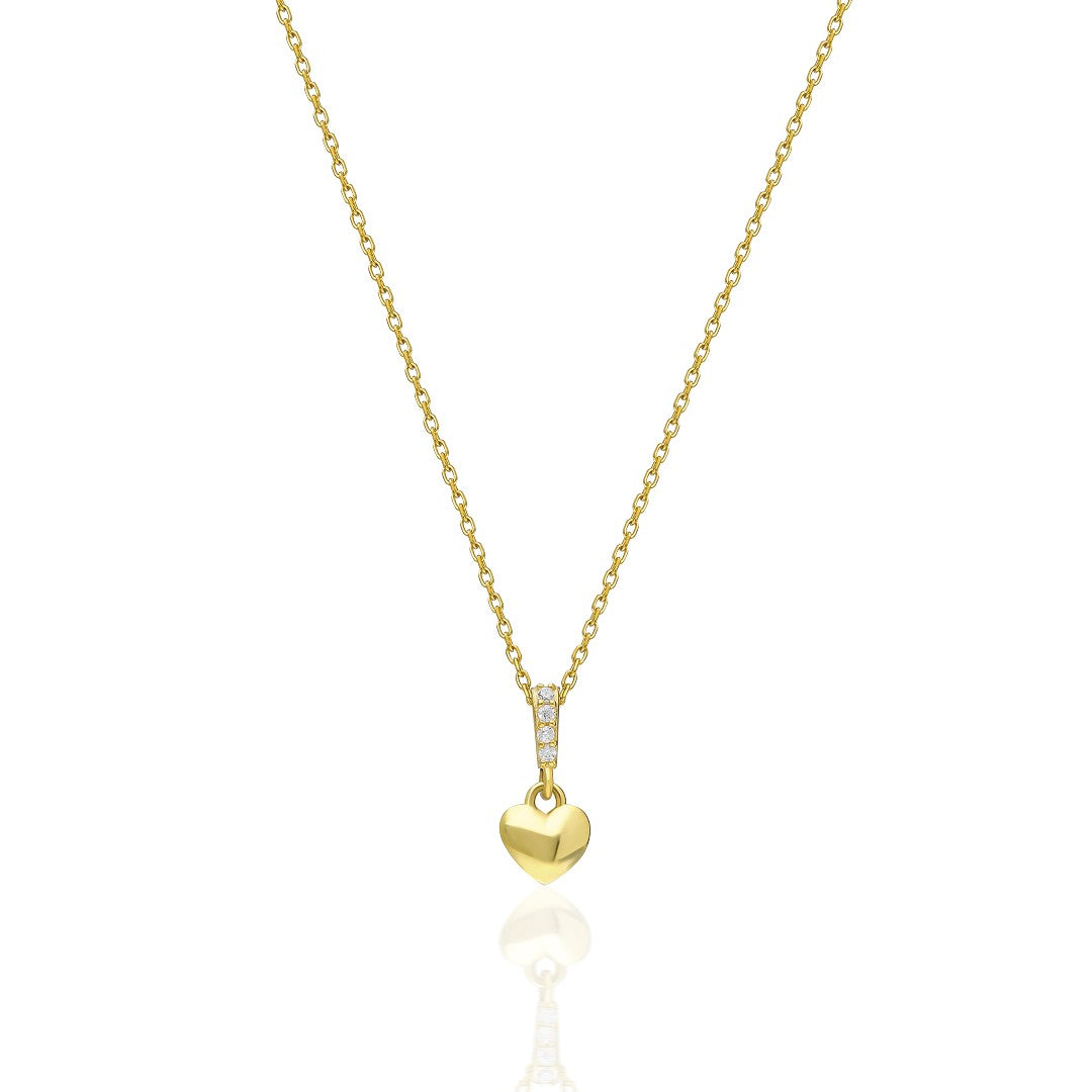 Minimal Kalpli Kolye - 925 GÜMÜŞ