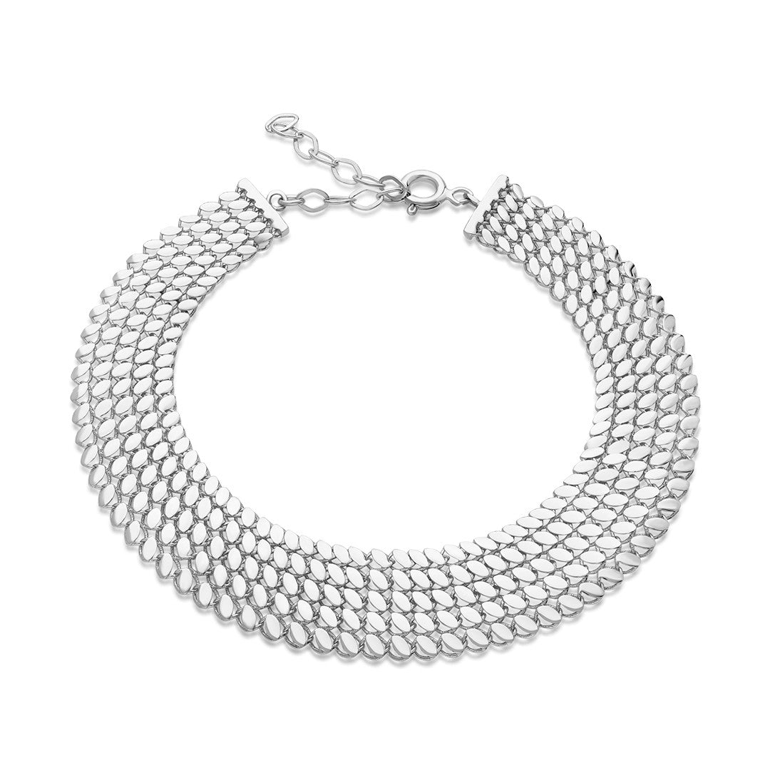 Beş Sıralı Yılan Bileklik - 925 GÜMÜŞ