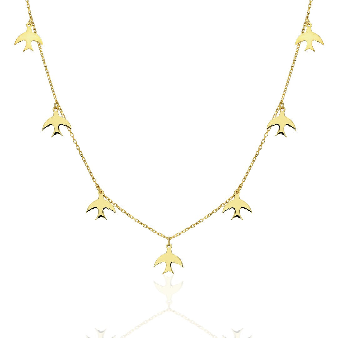 Kuşlar Kolye - 925 GÜMÜŞ