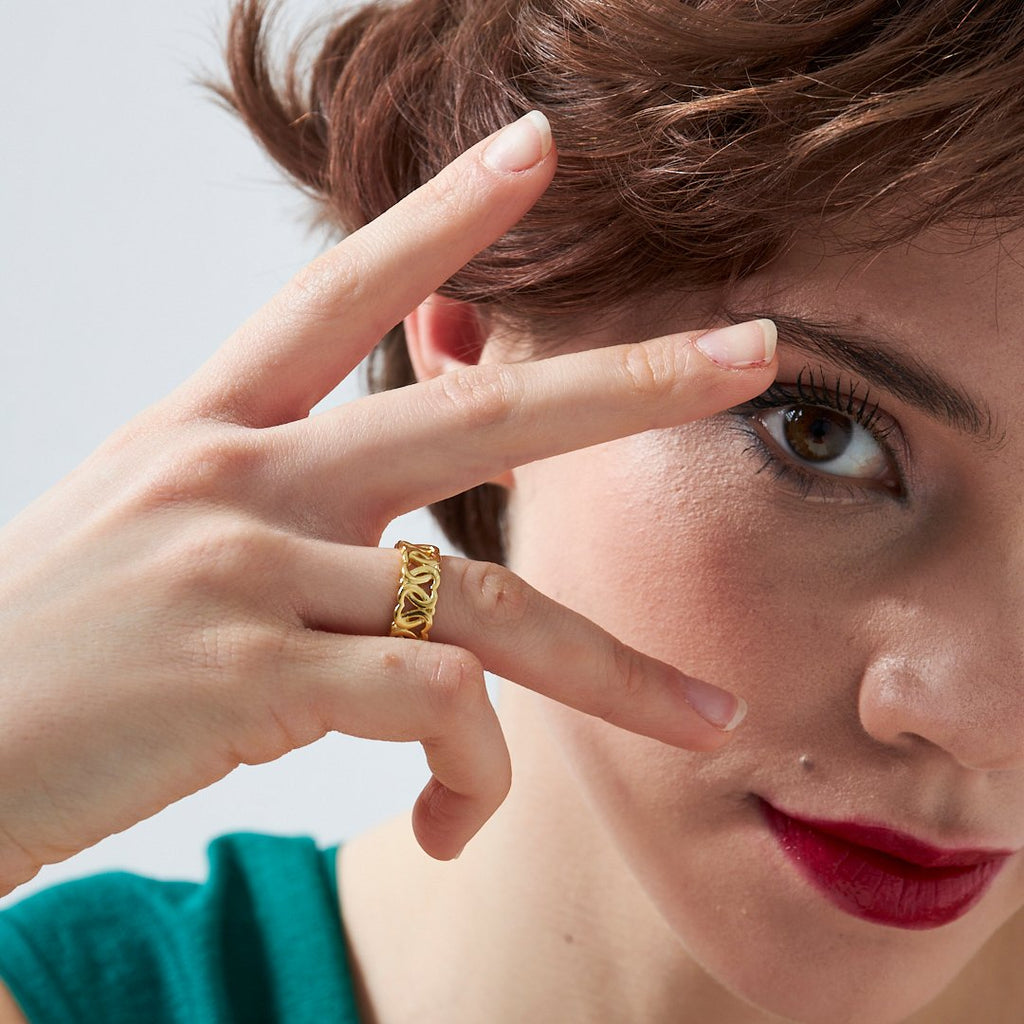 Kalp Sarmaşık Yüzük - 925 GÜMÜŞ