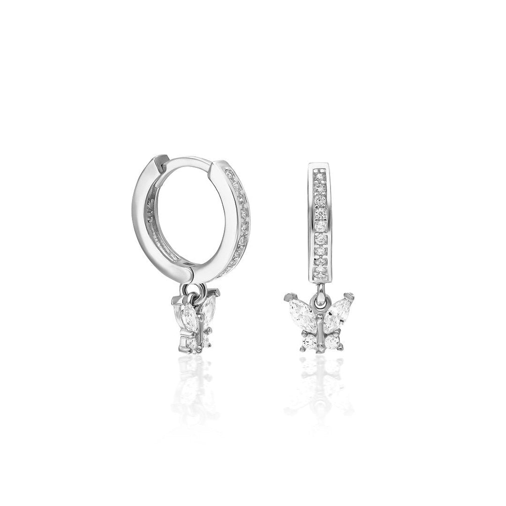 Mini Kelebek Küpe - 925 GÜMÜŞ