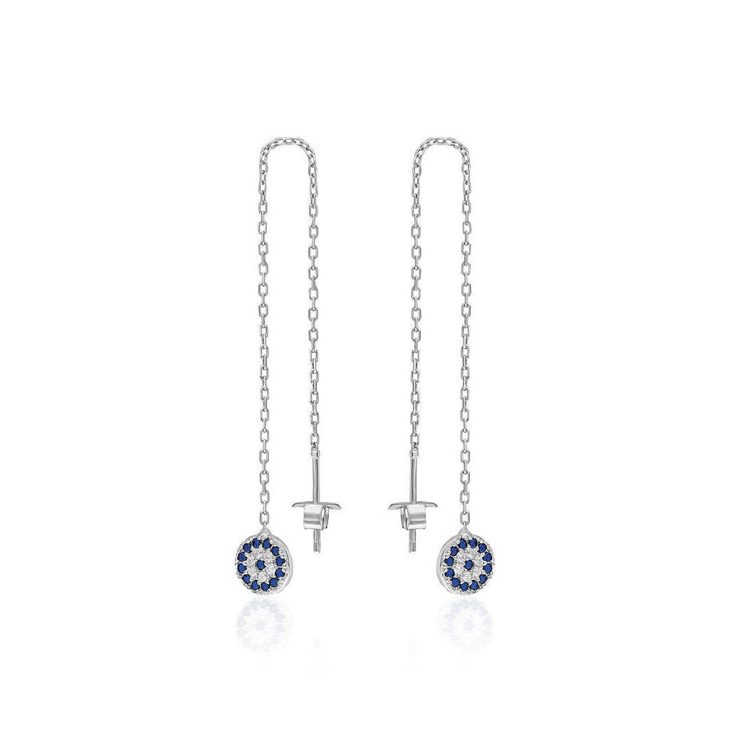 Nazar Sarkan Küpe - 925 GÜMÜŞ