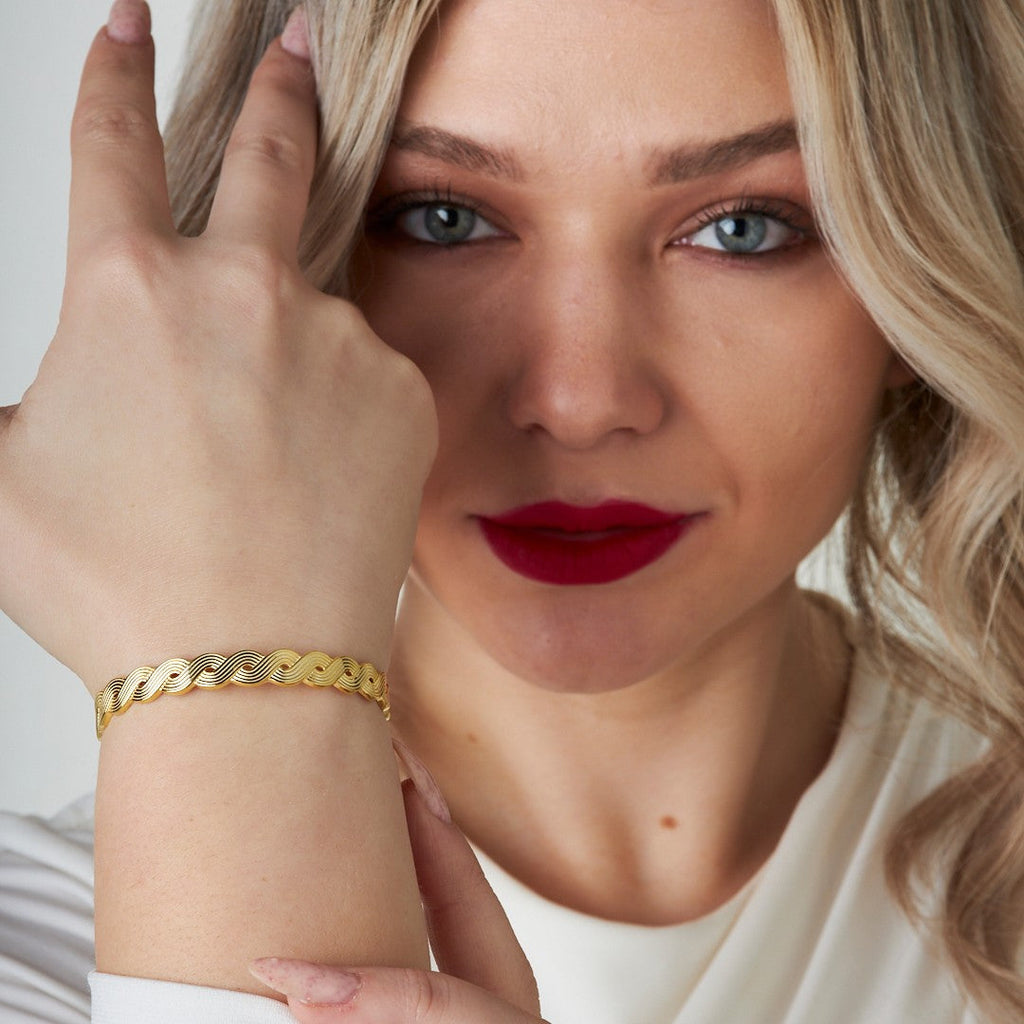 Örgü Bileklik - 925 GÜMÜŞ