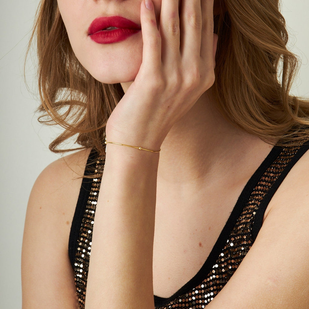 Doricalı Yılan Zincir Bileklik - 925 GÜMÜŞ