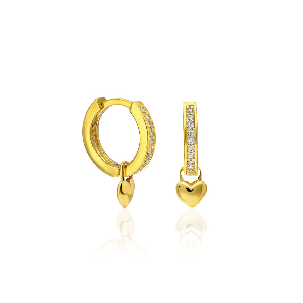 Kalp Sembollü Küpe - 925 GÜMÜŞ