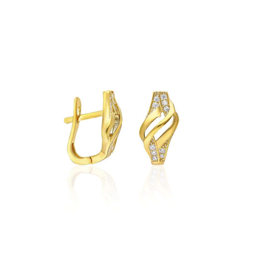 Taşlı Tutku Küpeleri - 925 GÜMÜŞ