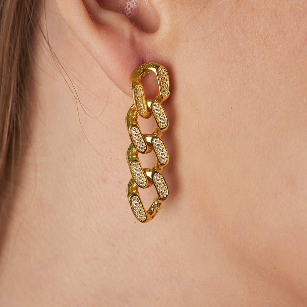 Gurme Zirkon Küpe - 925 GÜMÜŞ