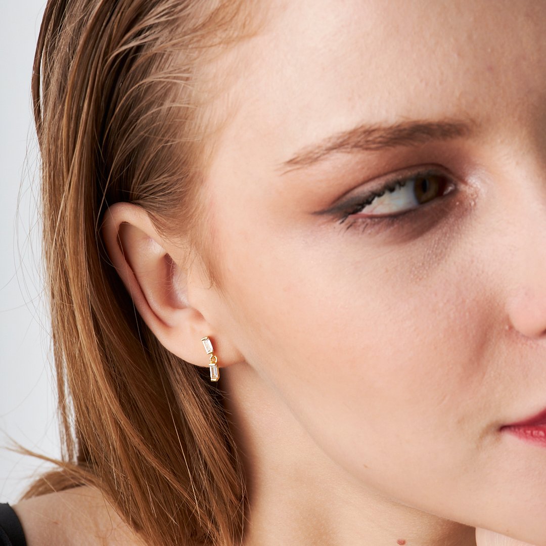 Çift Baget Piercing - 925 GÜMÜŞ