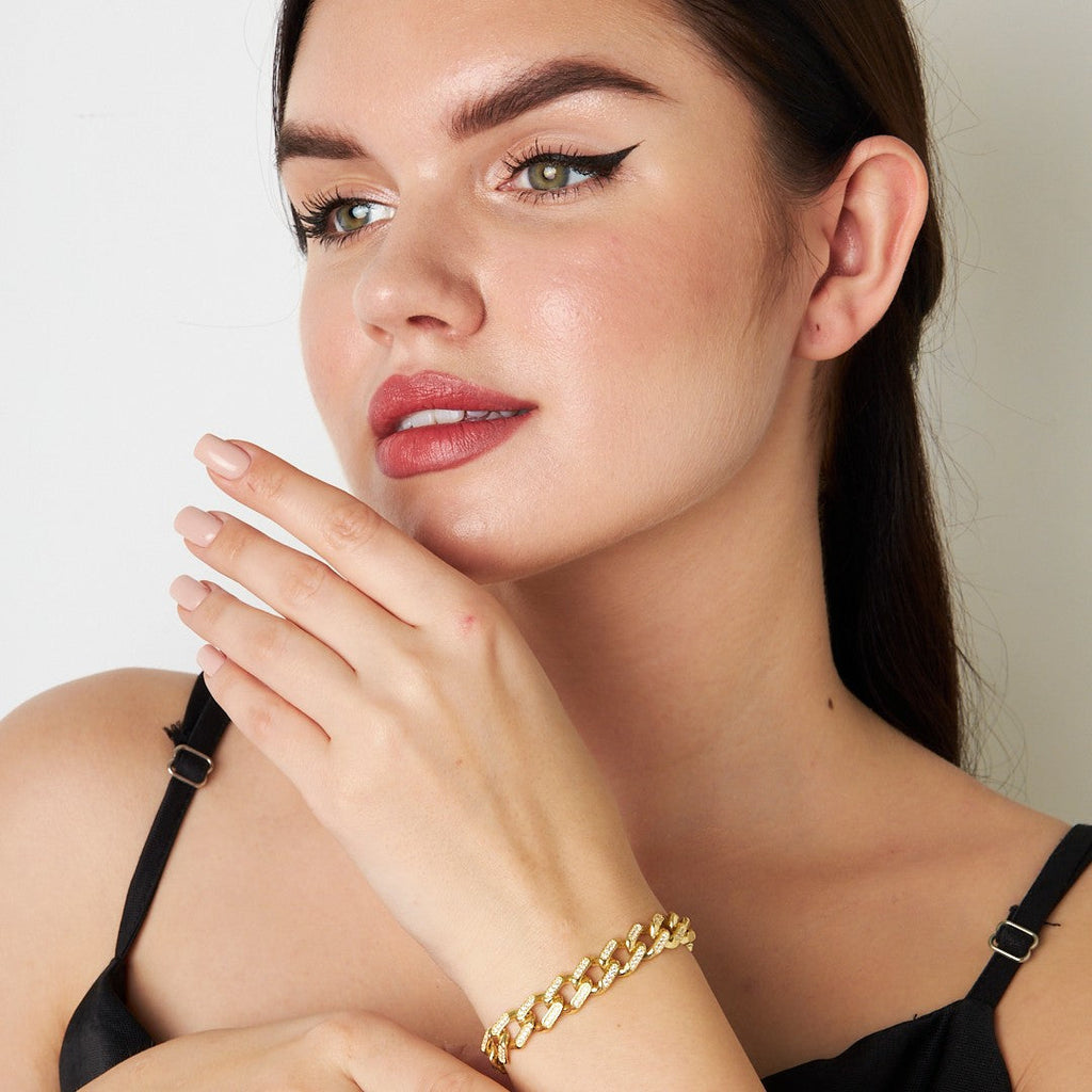 Taşlı Gurme Bileklik - 925 GÜMÜŞ