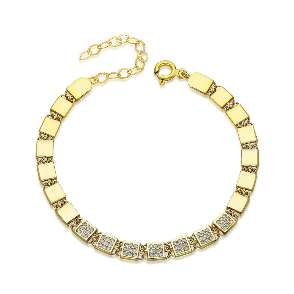 Kare Bilezik - 925 GÜMÜŞ