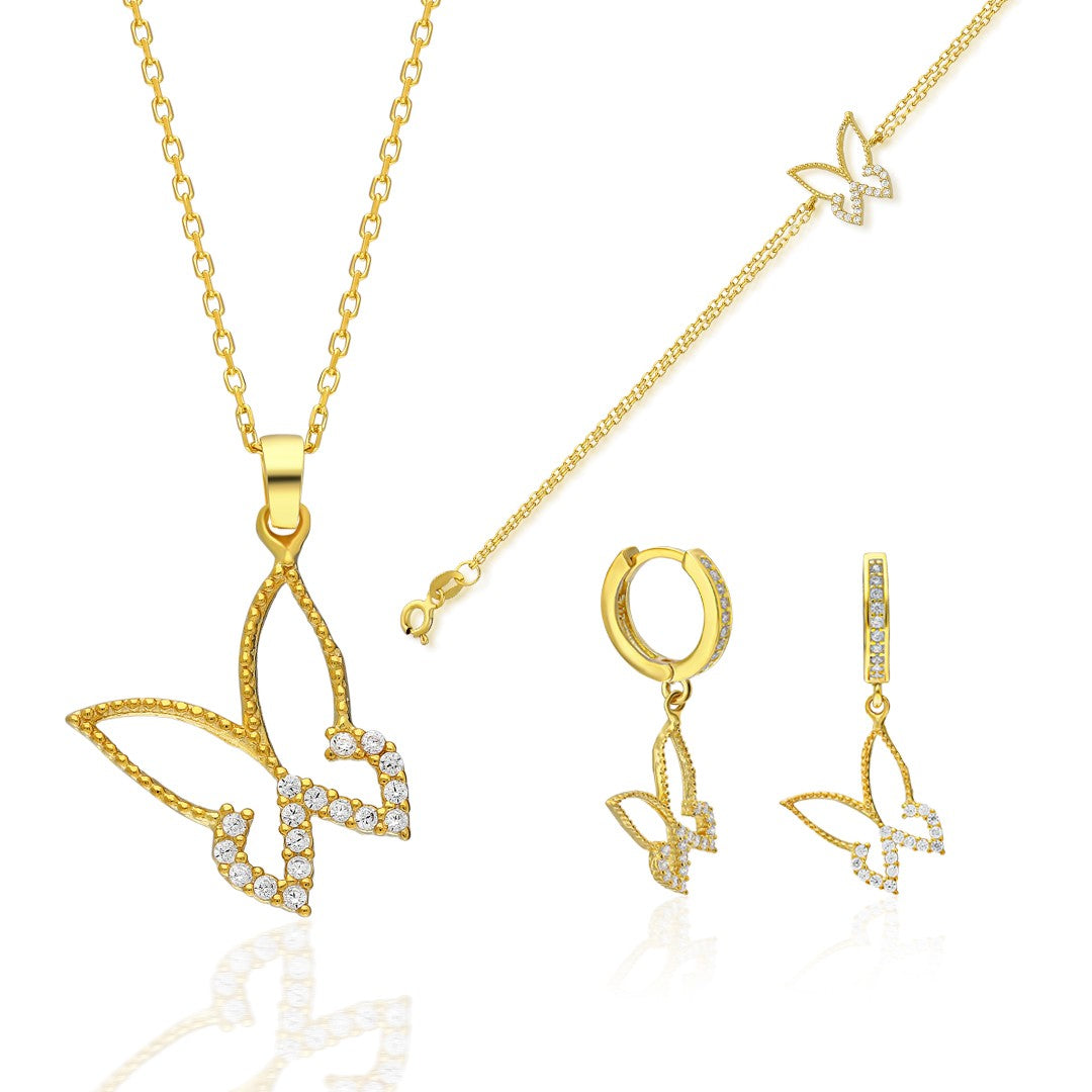 Kelebek Seti - 925 GÜMÜŞ