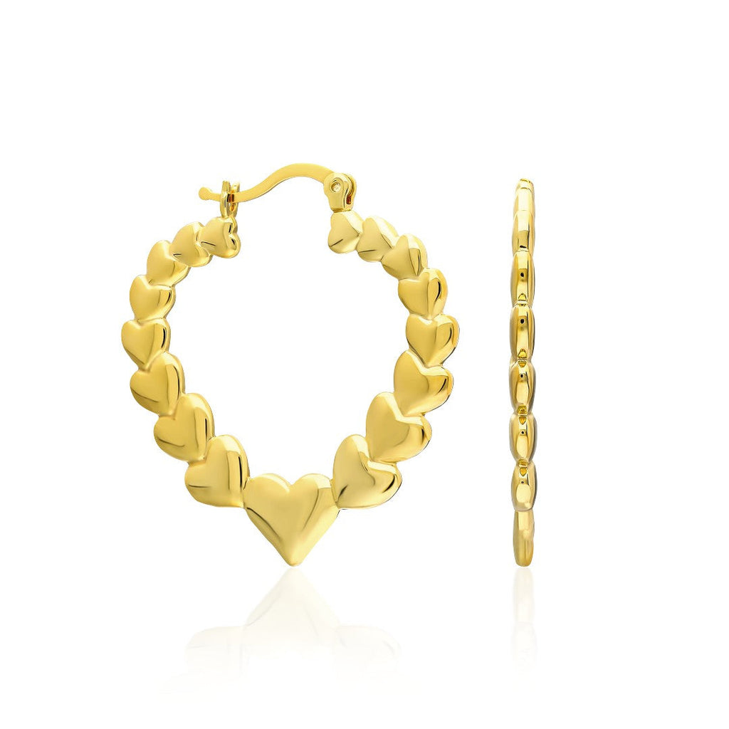 Büyük Kalp Küpe - 925 GÜMÜŞ