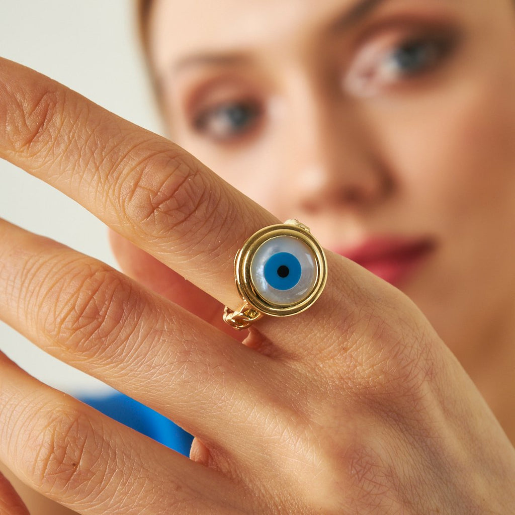 Büyük Göz Yüzük - 925 GÜMÜŞ