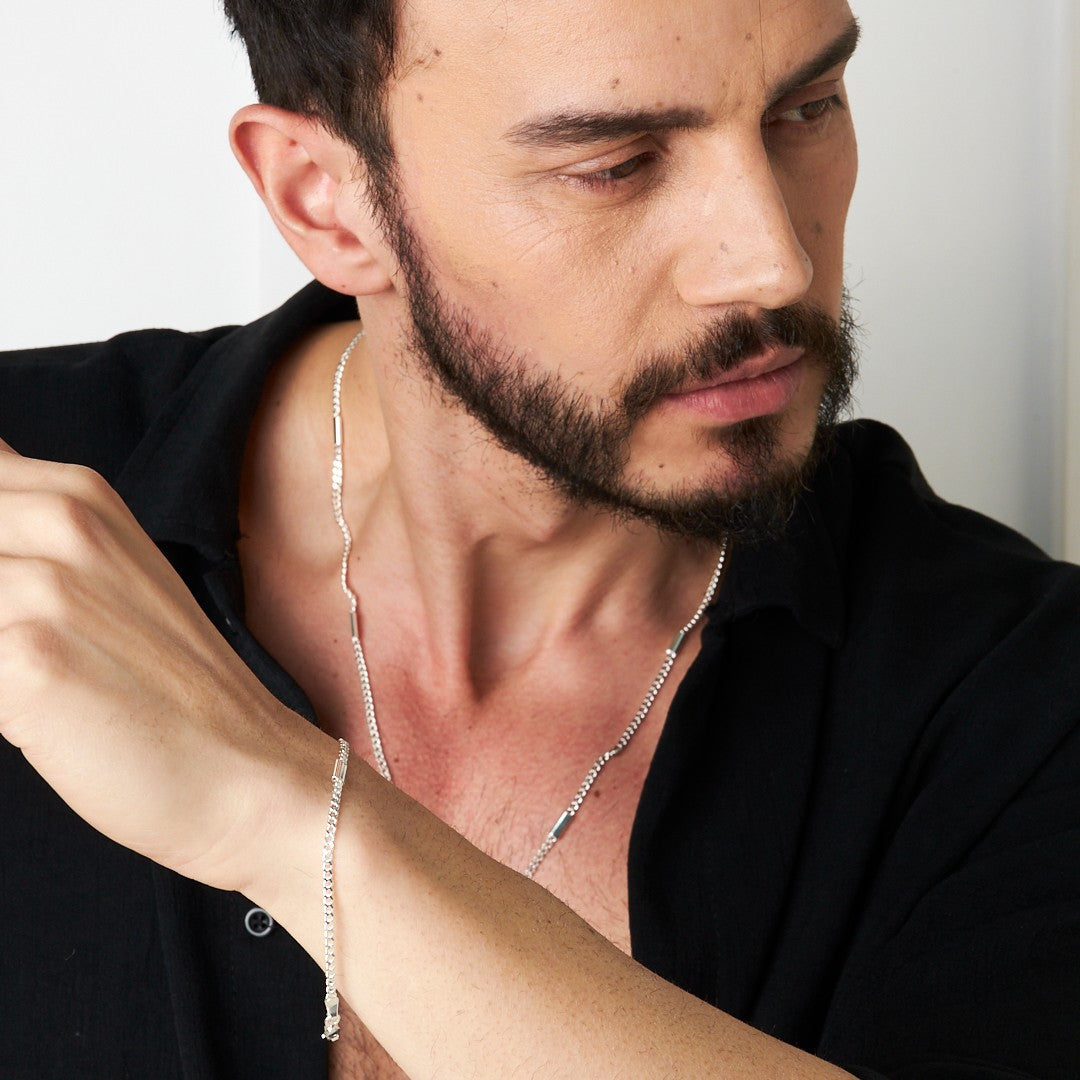 Parçalı Gurme Zincir Seti - 925 GÜMÜŞ