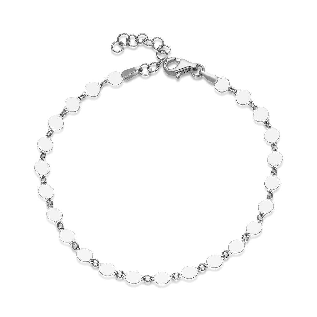 Ayna Bağlantılı Bilezik - 925 GÜMÜŞ