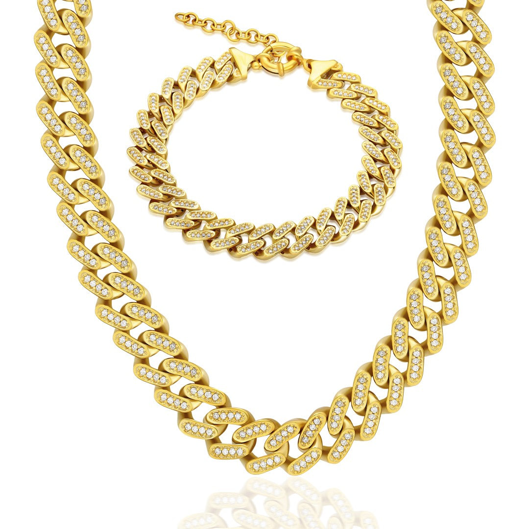 Taşlı Kalın Gurme Set - 925 GÜMÜŞ