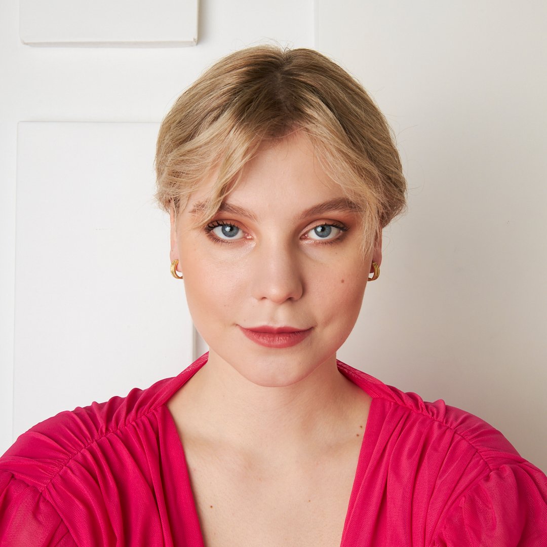 Üçlü Taş Detaylı Halka Küpe - 925 GÜMÜŞ