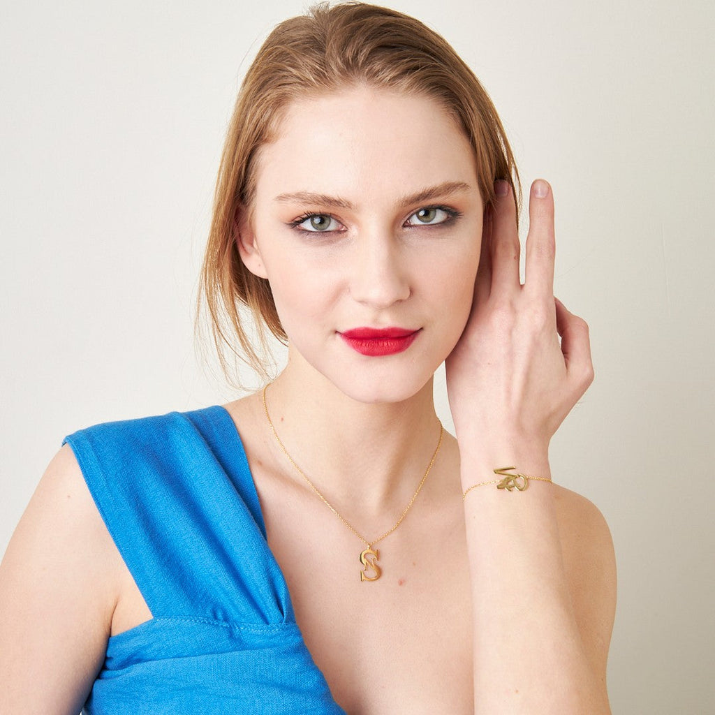 İkili Harf Seti - 925 GÜMÜŞ