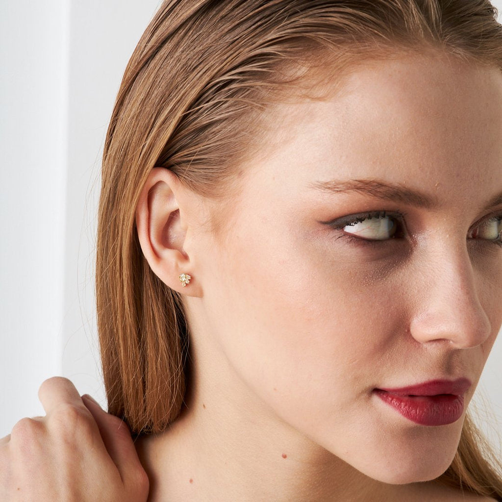 Sıralı Baget Piercing - 925 GÜMÜŞ