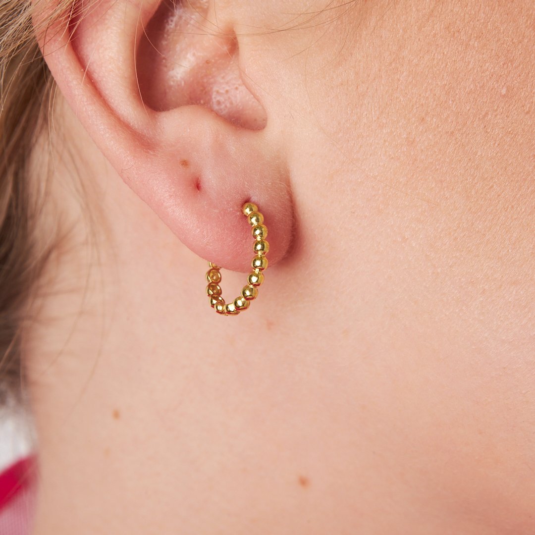 Dorica Halka Küpe - 925 GÜMÜŞ