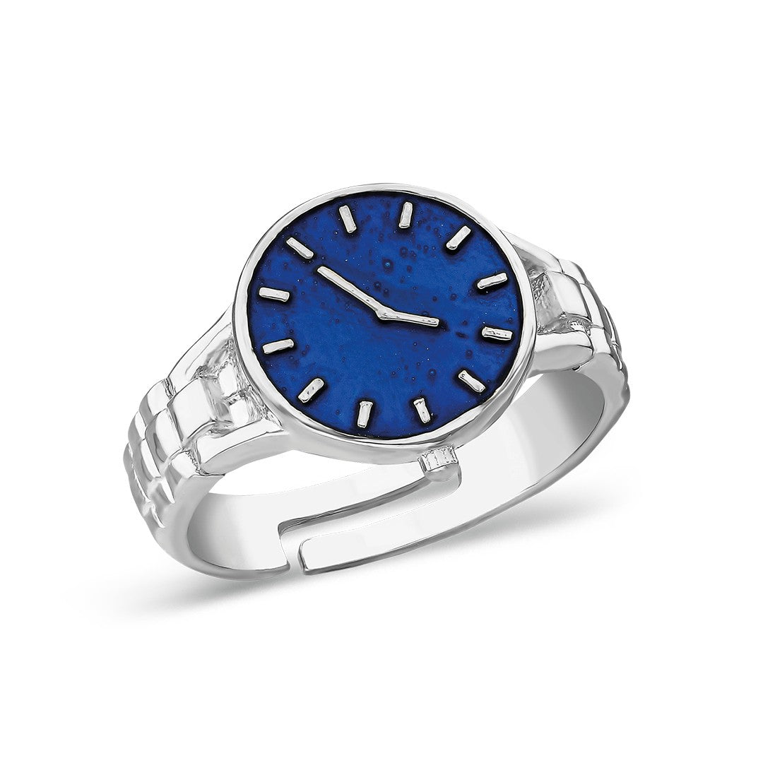 Saatli Yüzük - 925 GÜMÜŞ