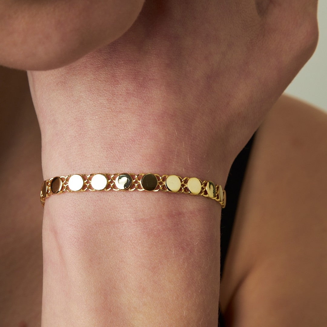 Yuvarlak Zincir Bilezik - 925 GÜMÜŞ