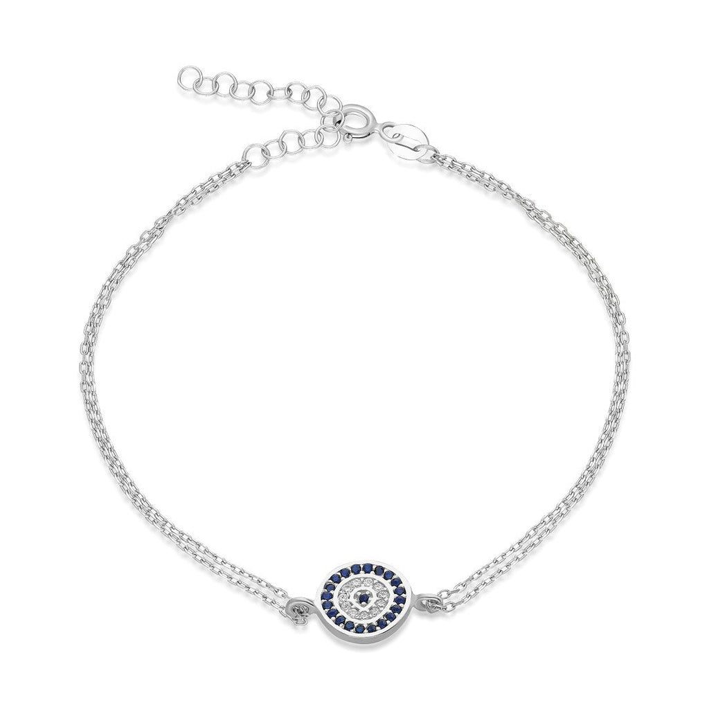 Yuvarlak Gözlü Bilezik - 925 GÜMÜŞ