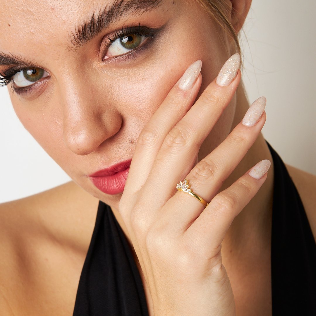 Mekik Taşlı Yüzük - 925 GÜMÜŞ