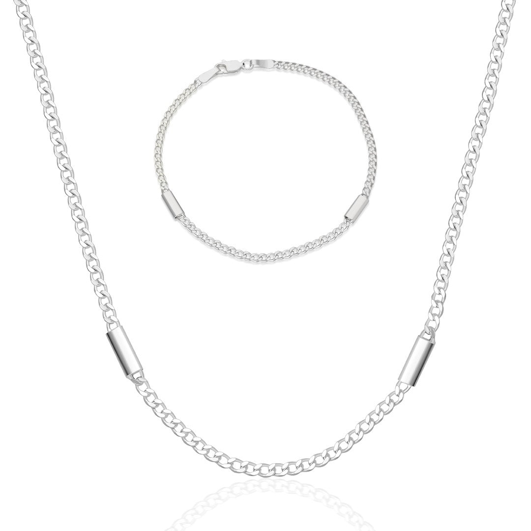 Parçalı Gurme Zincir Seti - 925 GÜMÜŞ